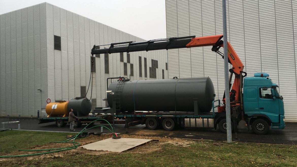 Installation d'une cuve de 3000 litres à Bussy-Saint-Georges l Flipo Richir