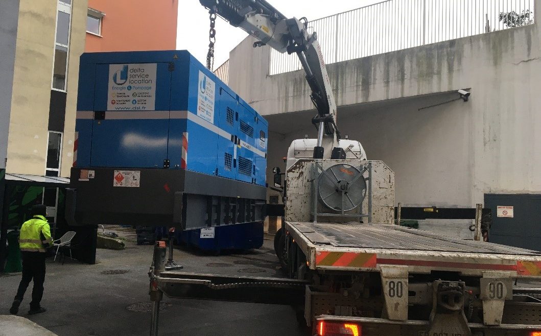 Installation groupe électrogène de location de 630 kVA - Flipo Richir