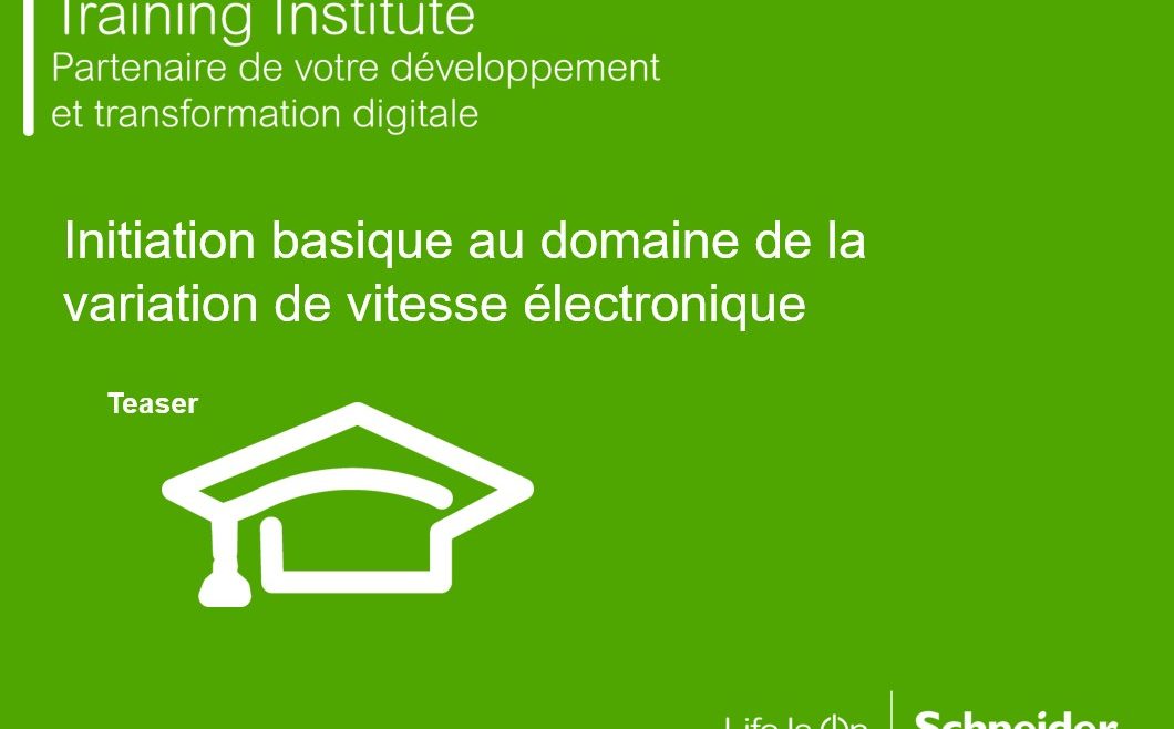 Initiation basique au domaine de la variation de vitesse électronique l Flipo Richir