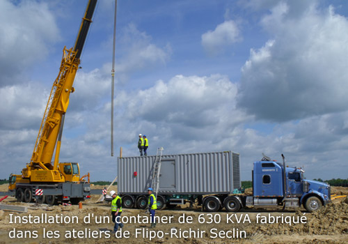 Installation d'un container 630 kVA l Flipo Richir