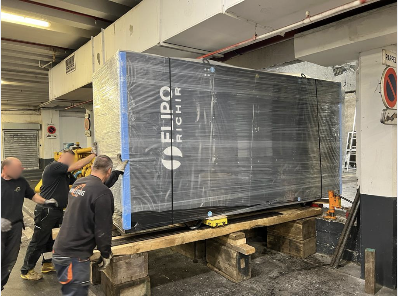 Installation groupe électrogène 300 kva flipo richir