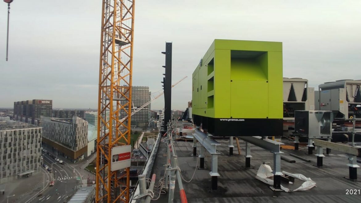 Installation groupe électrogène de sécurité au site d'Euralille l Flipo Richir