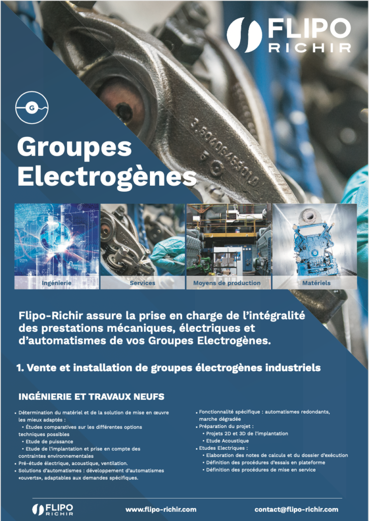 Plaquette groupes électrogènes l Flipo Richir